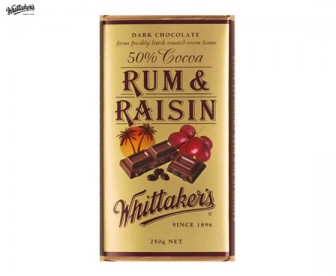 Whittaker's 惠特克 朗姆酒葡萄干巧克力 250克(50%可可) Whittaker's 惠特克 朗姆酒葡萄干巧克力 250克(50%可可)